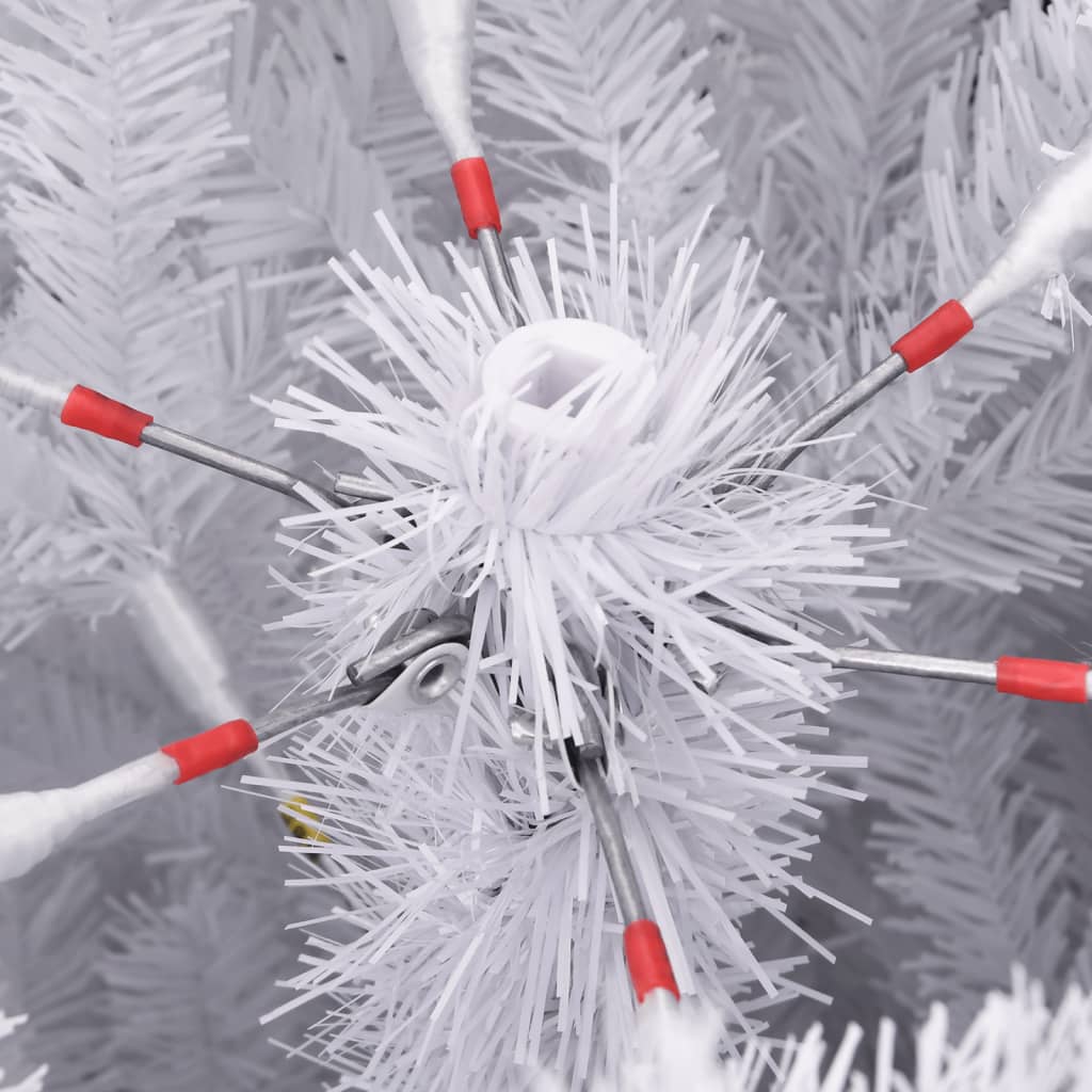 vidaXL Χριστουγεννιάτικο Δέντρο Τεχνητό Αρθρωτό Με Βάση Λευκό 120 εκ.