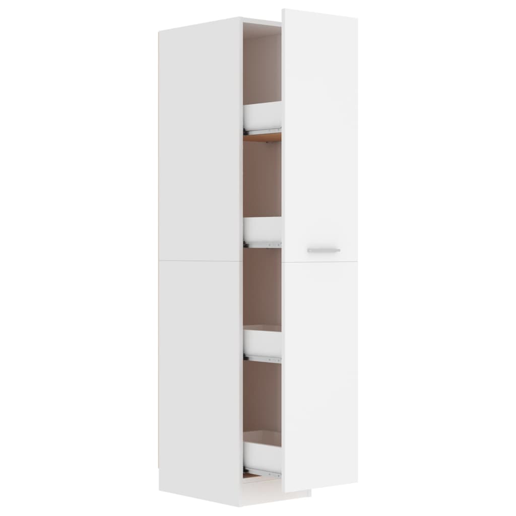 vidaXL Συρταριέρα Γενικής Χρήσης Λευκή 30 x 42,5 x 150 εκ. Μοριοσανίδα