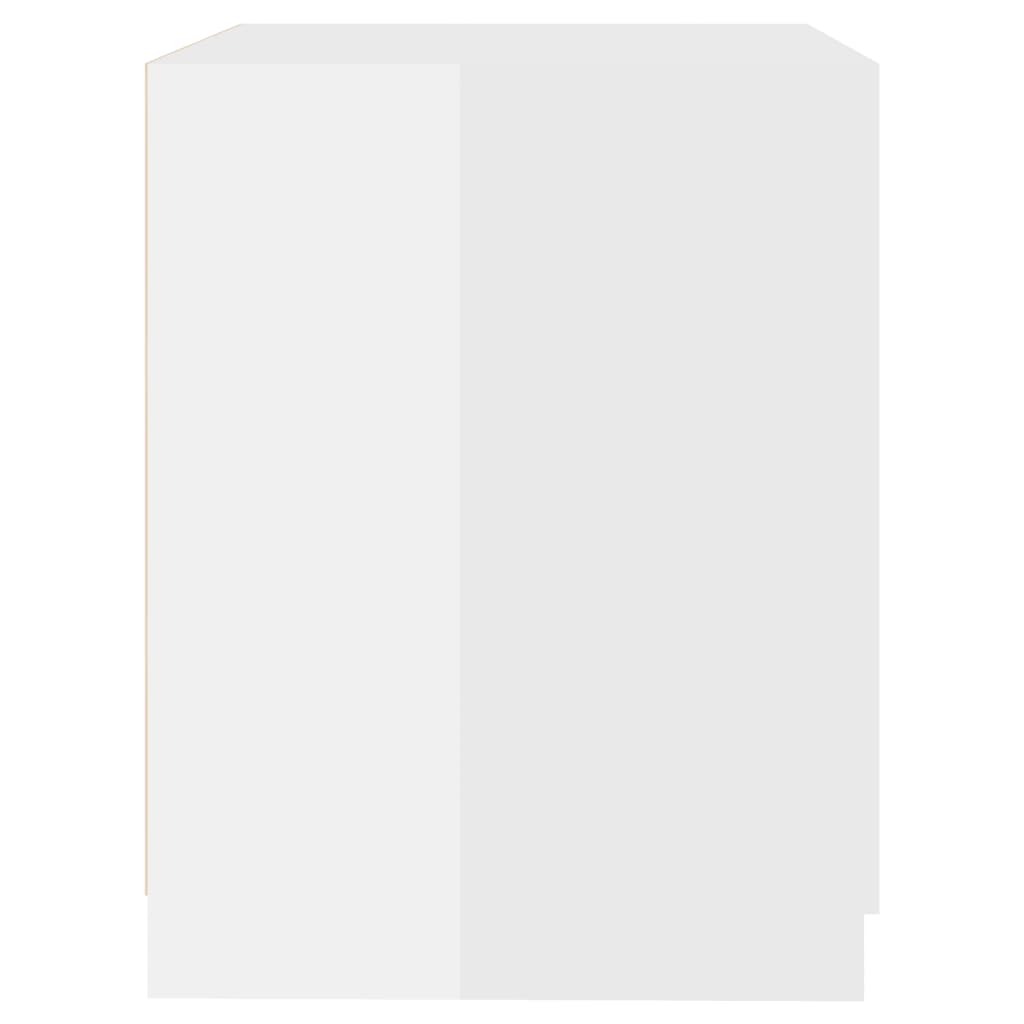 vidaXL Ντουλάπι Πλυντηρίου Γυαλιστερό Λευκό 71 x 71,5 x 91,5 εκ.