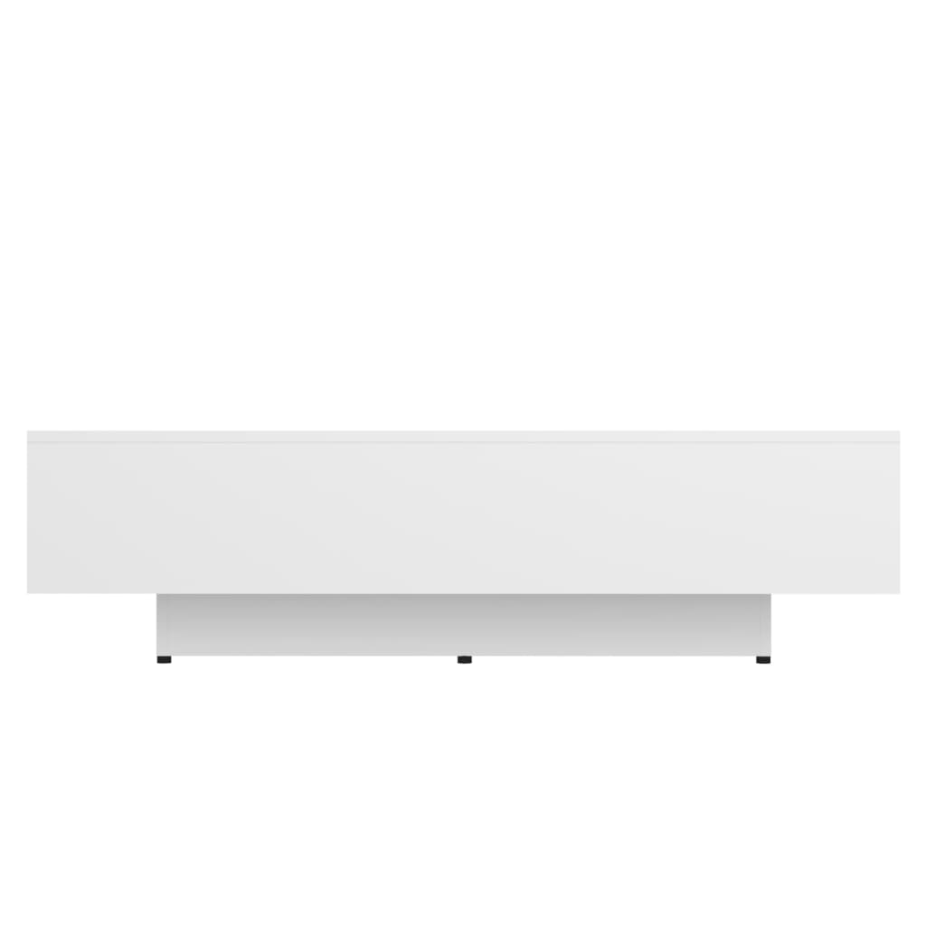 vidaXL Τραπεζάκι Σαλονιού Γυαλιστερό Λευκό 115x60x31 εκ. Μοριοσανίδα