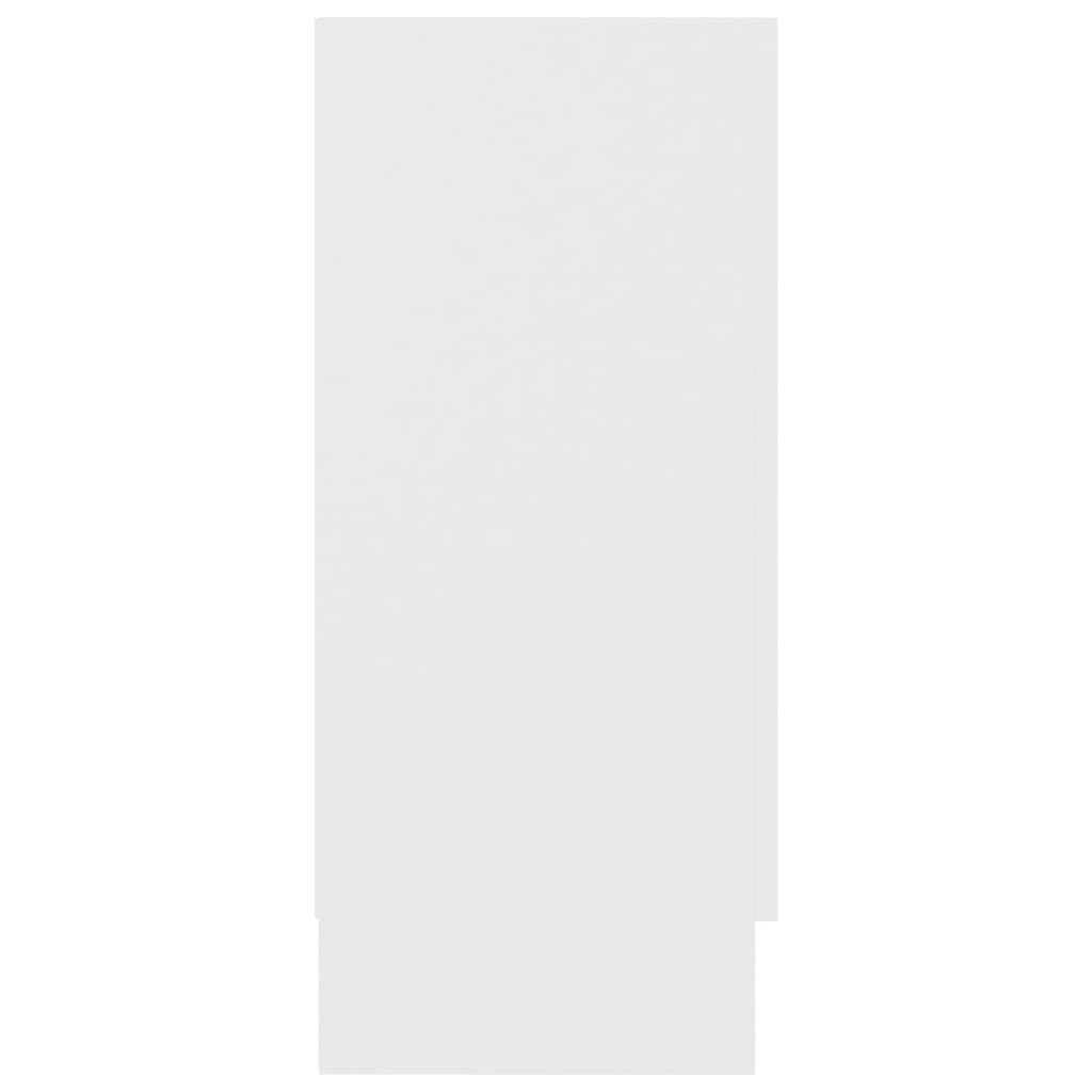 vidaXL Βιτρίνα Λευκή 120 x 30,5 x 70 εκ. από Μοριοσανίδα