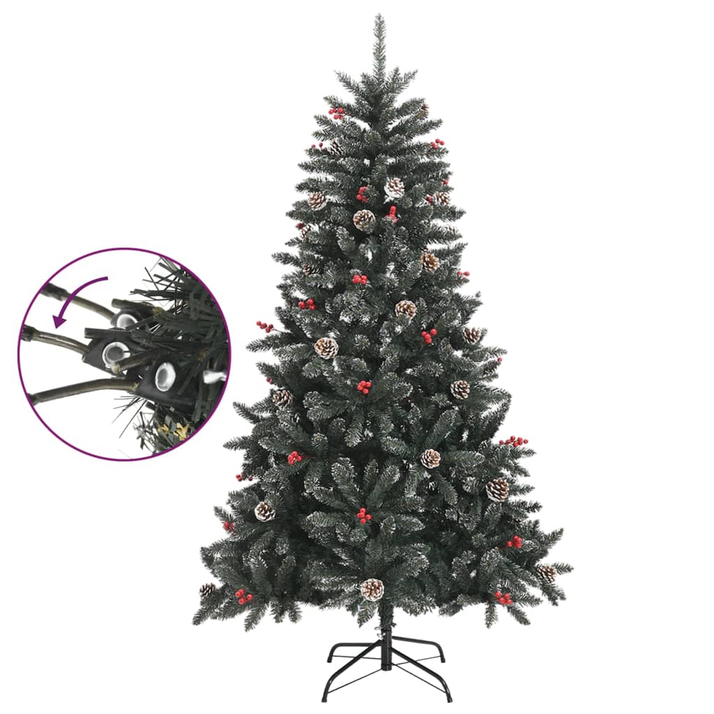 vidaXL Χριστουγεννιάτικο Δέντρο Τεχνητό Βάση Πράσινο 150 εκ. PVC