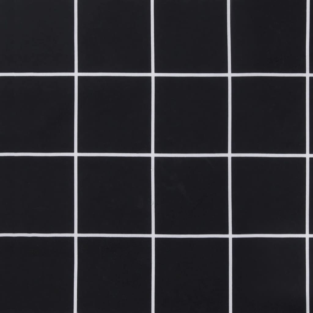 vidaXL Μαξιλάρι Παλέτας Μαύρο Καρό 50 x 50 x 12 εκ. Υφασμάτινο