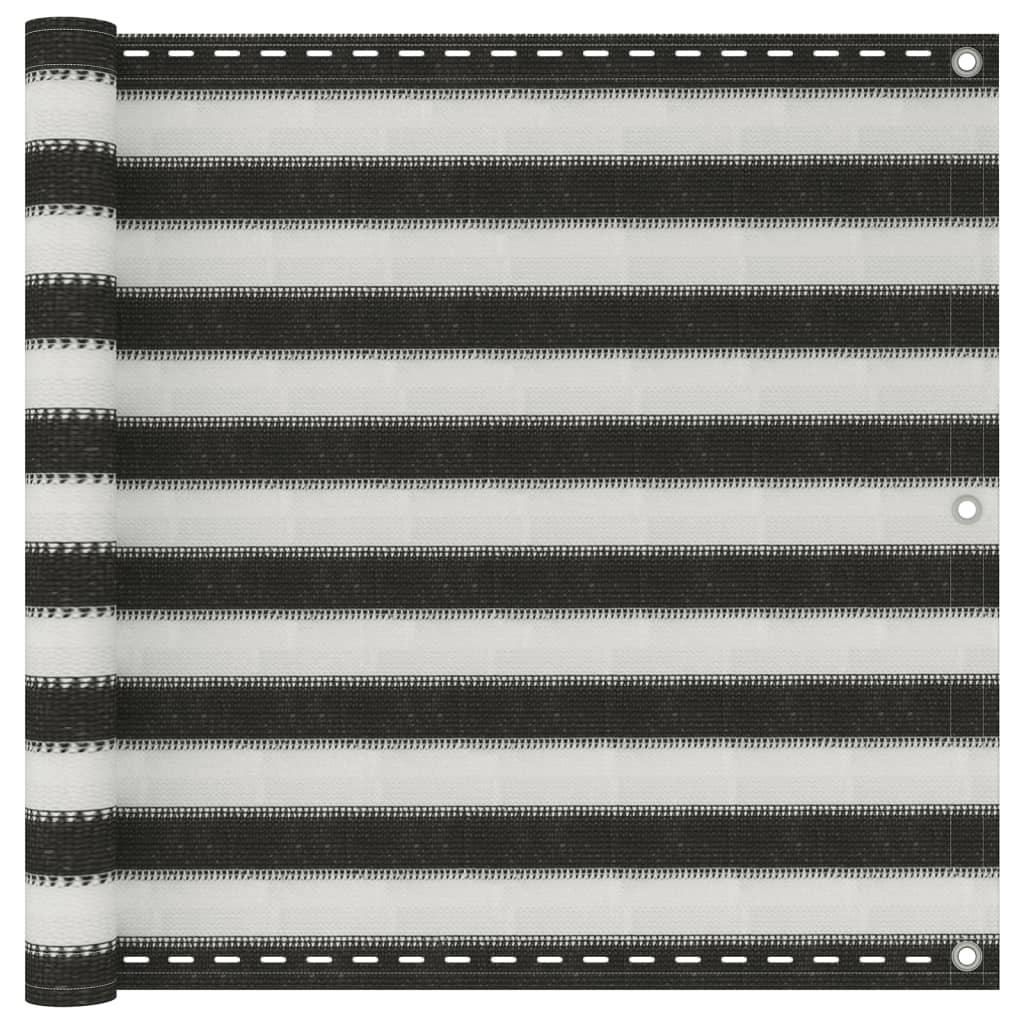 vidaXL Διαχωριστικό Βεράντας Ανθρακί και Λευκό 90 x 400 εκ. από HDPE