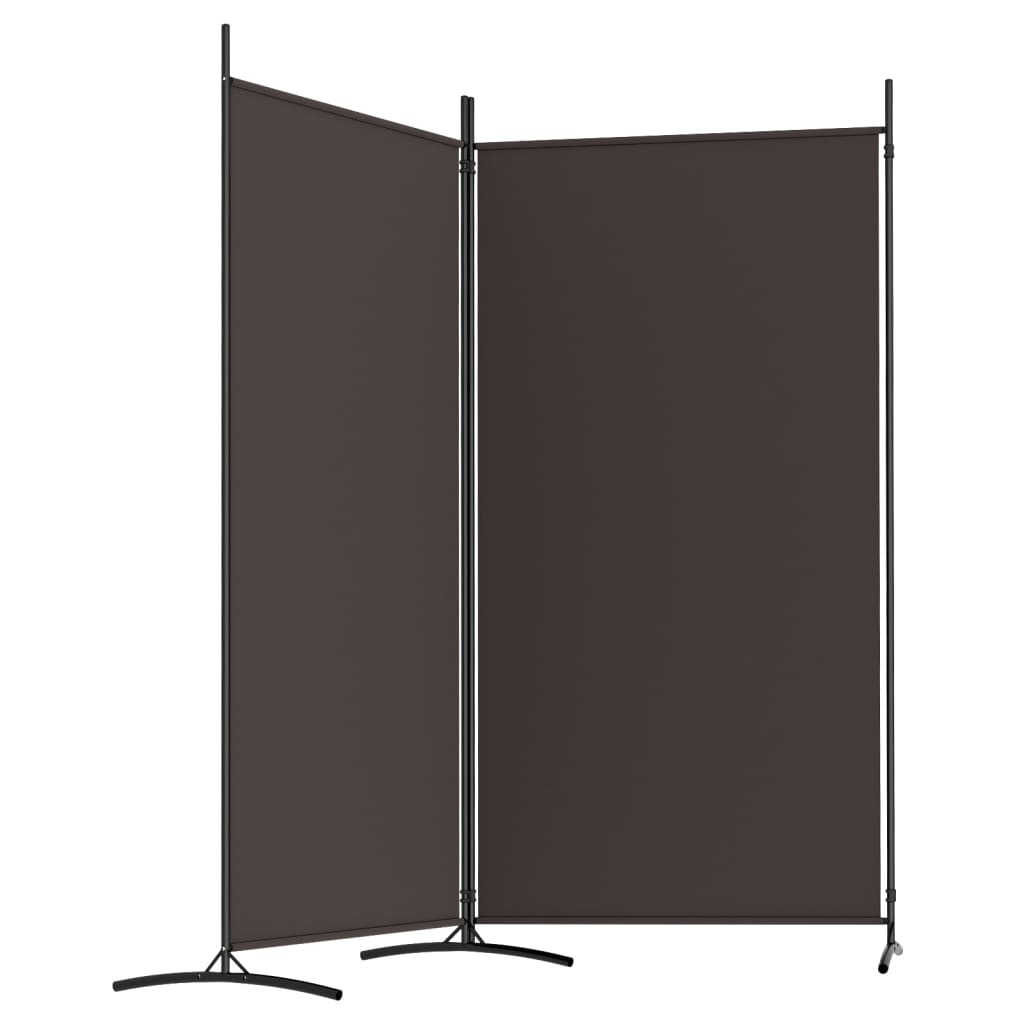 vidaXL Διαχωριστικό Δωματίου με 2 Πάνελ Καφέ 175 x 180 εκ. από Ύφασμα