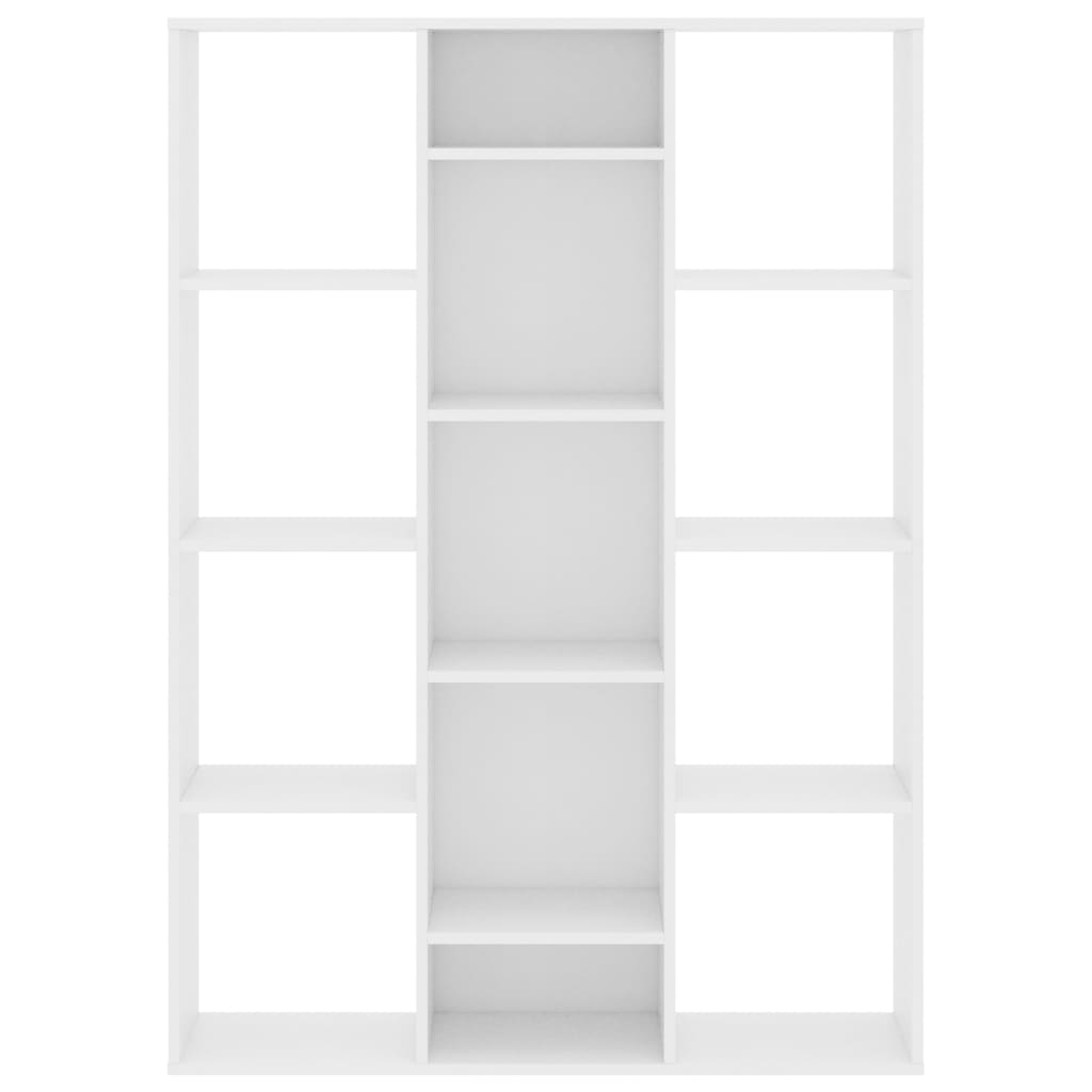 vidaXL Διαχωριστικό/Βιβλιοθήκη Λευκό 100x24x140 εκ. από Μοριοσανίδα