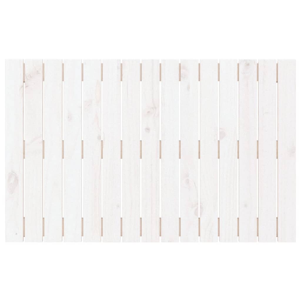 vidaXL Κεφαλάρι Τοίχου Λευκό 95,5x3x60 εκ. από Μασίφ Ξύλο Πεύκου