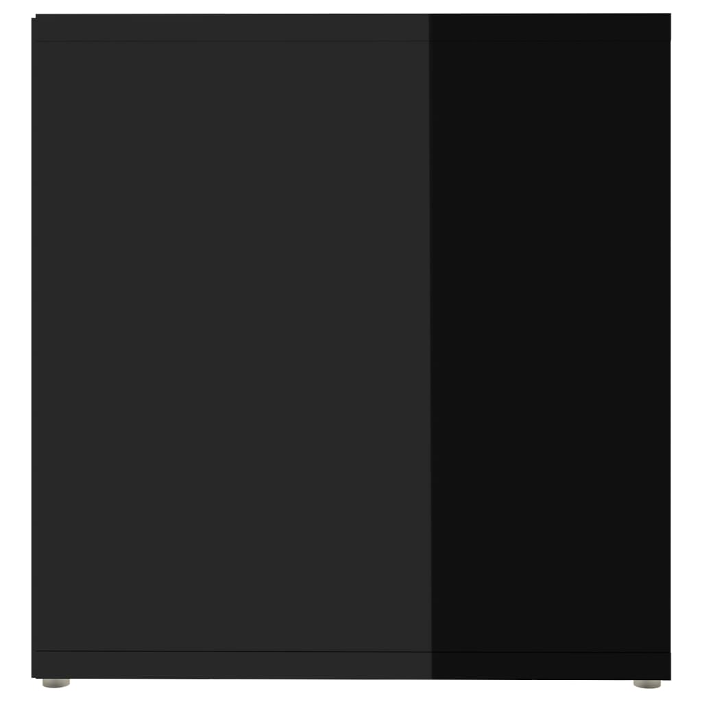 vidaXL Έπιπλα Τηλεόρασης 2 τεμ. Γυαλ. Μαύρα 72x35x36,5 εκ. Μοριοσανίδα