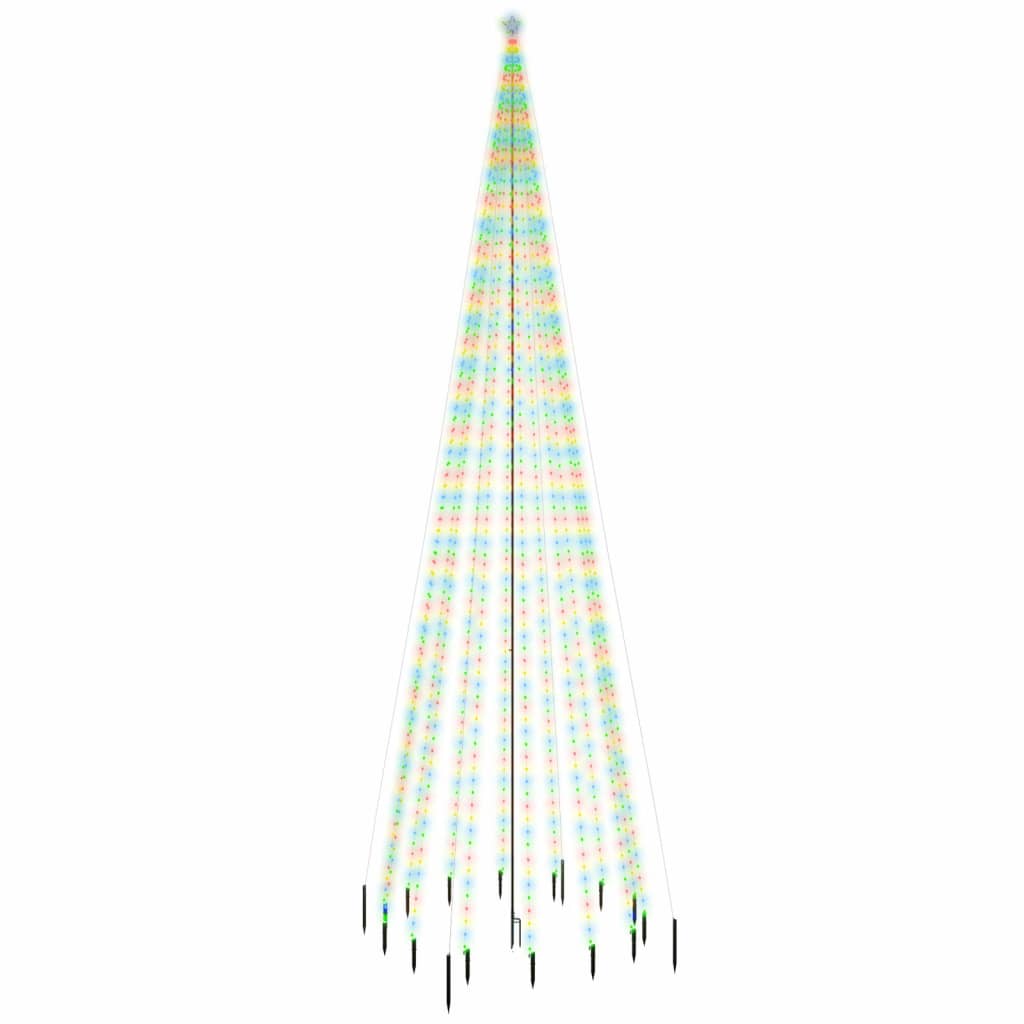 vidaXL Χριστουγεννιάτικο Δέντρο Με Ακίδα 1134 LEDs Πολύχρωμο 800 εκ.