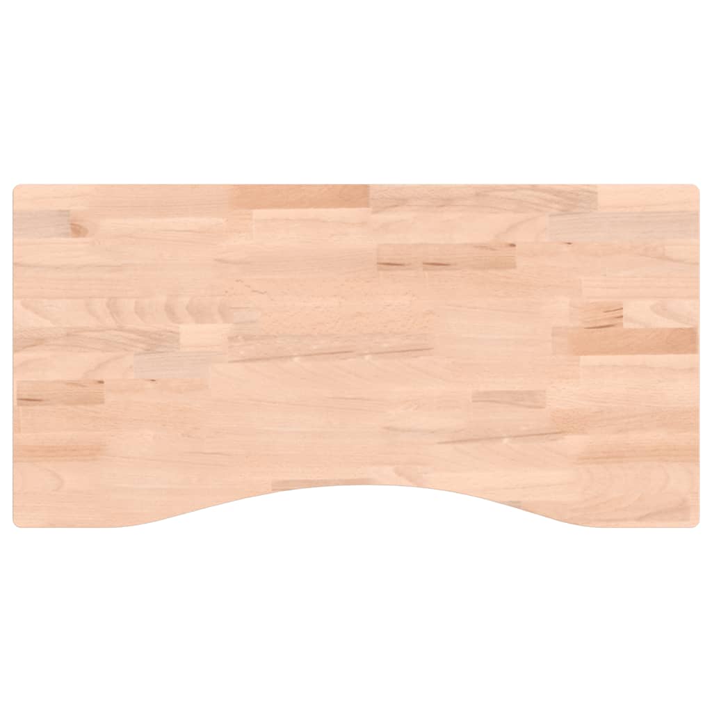 vidaXL Επιφάνεια Εργασίας 80x(36-40)x2,5 εκ. από Μασίφ Ξύλο Οξιάς
