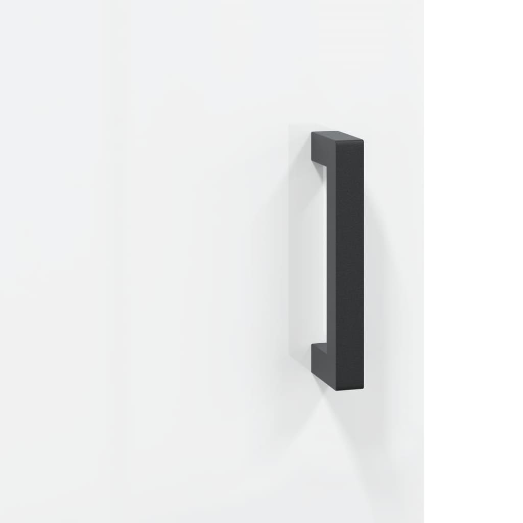 vidaXL Ντουλάπι Γυαλιστερό Λευκό 69,5x34x180 εκ. Επεξεργασμένο Ξύλο