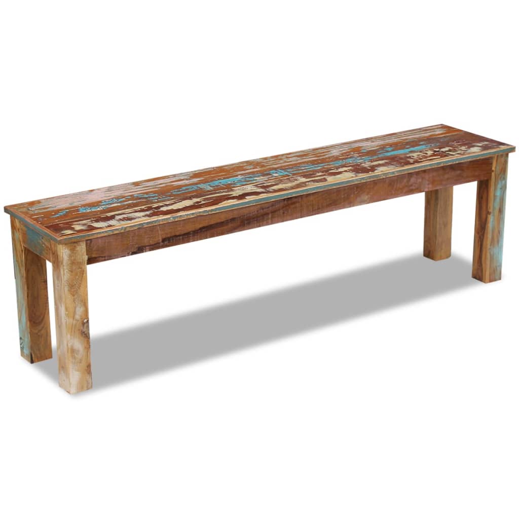 vidaXL Πάγκος 160 x 35 x 46 εκ. από Μασίφ Ανακυκλωμένο Ξύλο