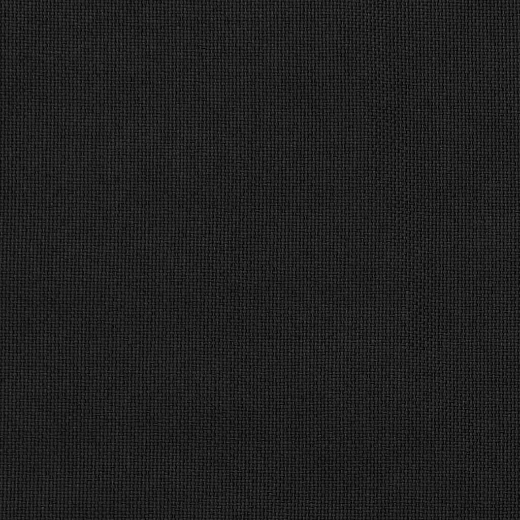 vidaXL Κουρτίνες Συσκότισης με Όψη Λινού & Γάντζους Μαύρη 290x245 εκ.