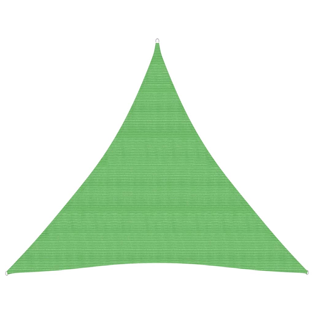 vidaXL Πανί Σκίασης Ανοιχτό Πράσινο 3,6 x 3,6 x 3,6 μ. από HDPE 160 γρ./μ²