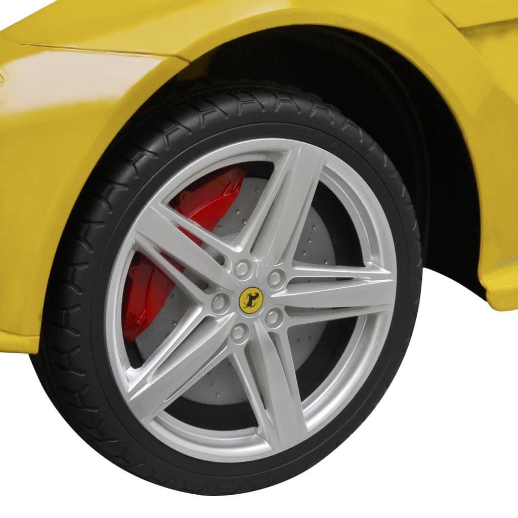 vidaXL Αυτοκίνητο Ηλεκτροκίνητο Ferrari F12 Κίτρινο με Τηλεχειριστήριο