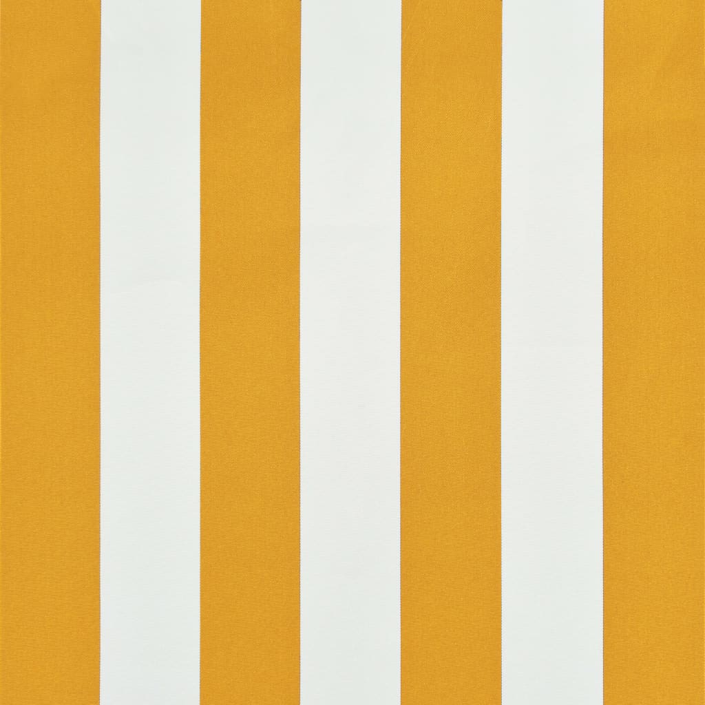 vidaXL Τέντα Συρόμενη Κίτρινο / Λευκό 150 x 150 εκ.