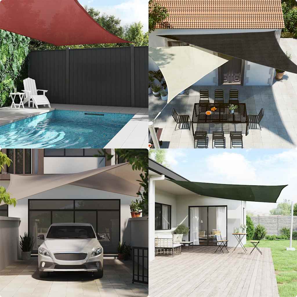vidaXL Πανί Σκίασης Taupe 5 x 6 μ. από HDPE 160 γρ./μ²