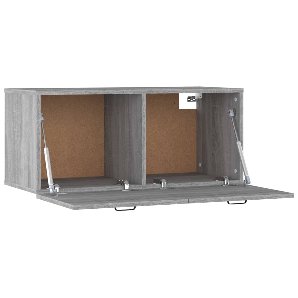 vidaXL Ντουλάπι Τοίχου Γκρι Sonoma 80x35x36,5 εκ. Επεξεργασμένο Ξύλο