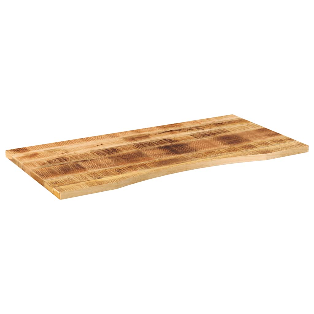 vidaXL Επιφάνεια Γραφείου Καμπύλη 140x50x2,5 εκ Μασίφ Ακατ. Μάνγκο