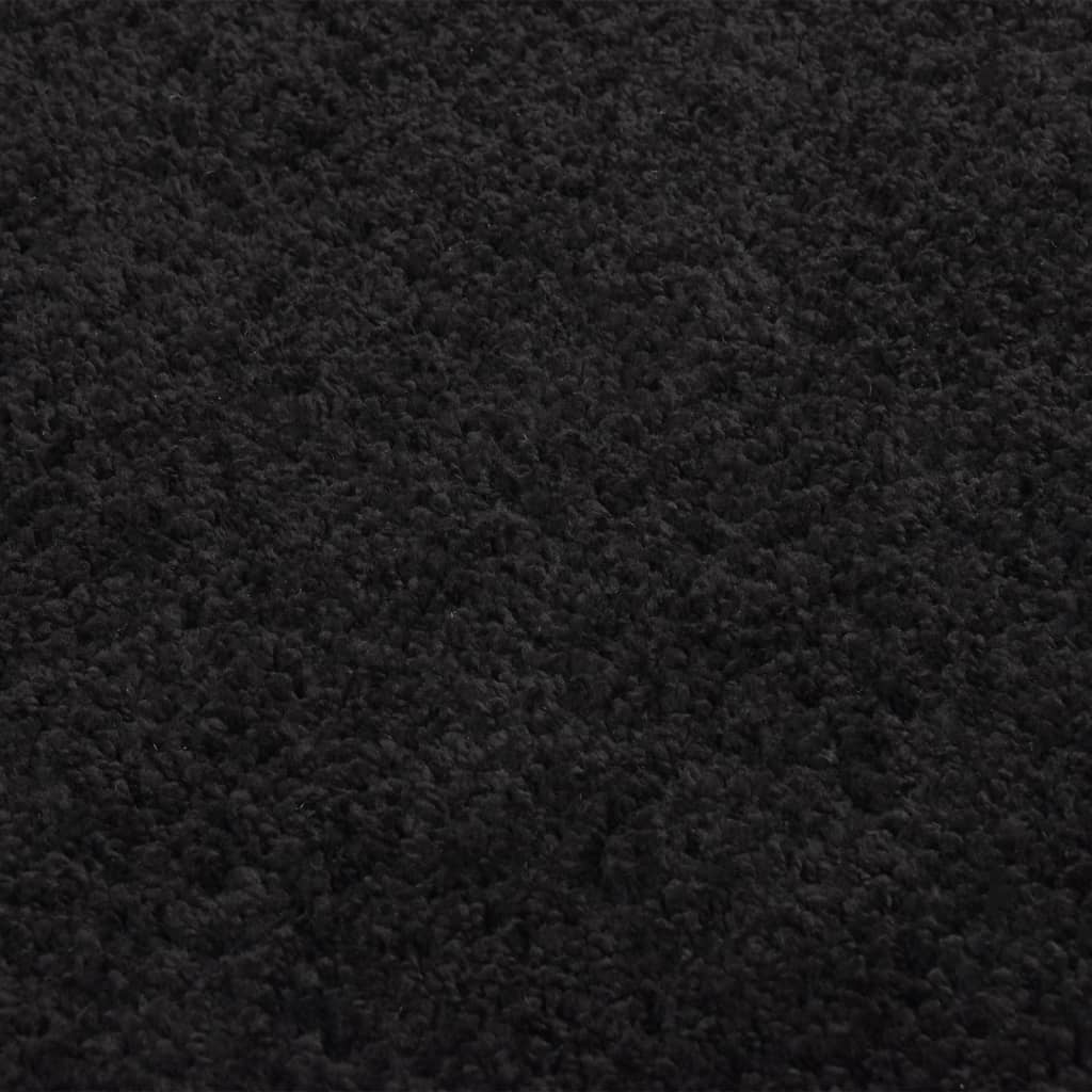 vidaXL Χαλί Shaggy με Ψηλό Πέλος Μαύρο 160 x 230 εκ.