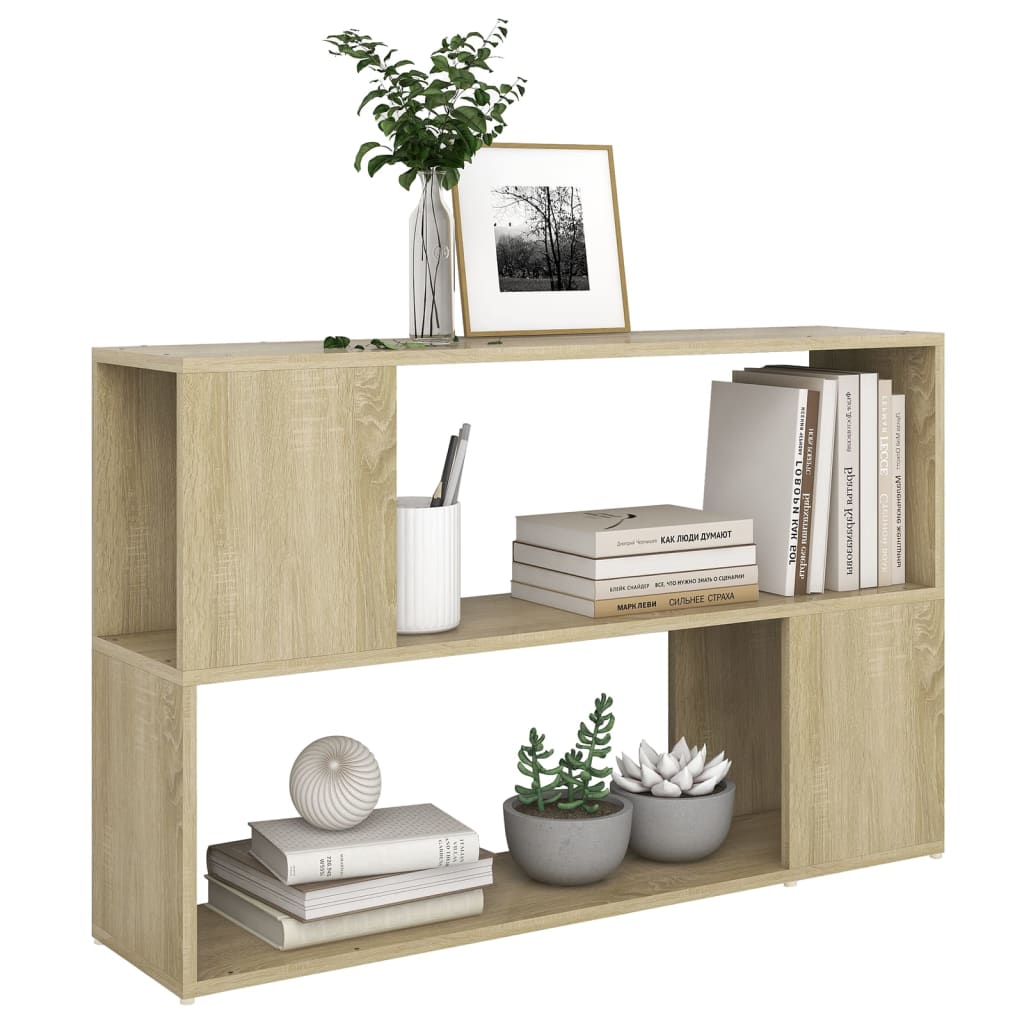 vidaXL Βιβλιοθήκη Sonoma Δρυς 100 x 24 x 63 εκ. από Επεξεργασμένο Ξύλο