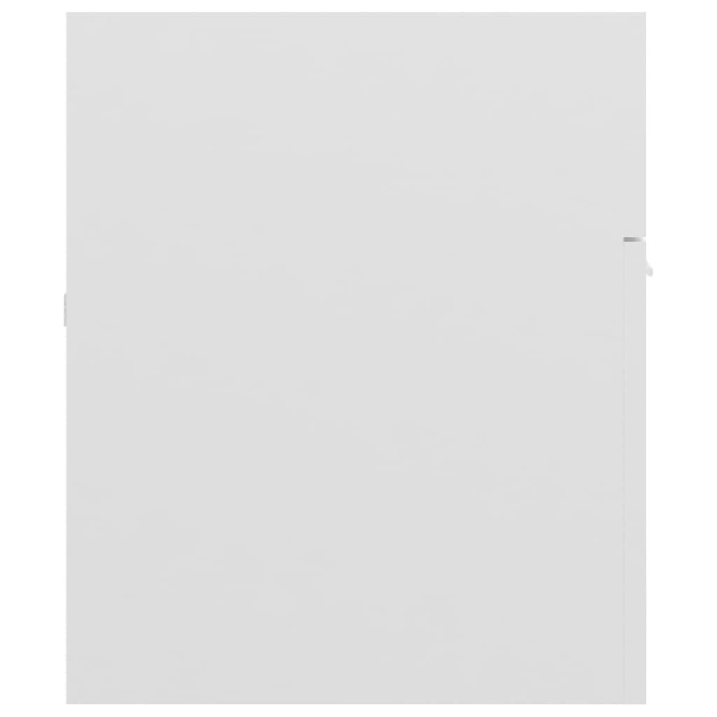 vidaXL Σετ Επίπλων Μπάνιου 2 Τεμαχίων Γυαλιστερό Λευκό από Μοριοσανίδα