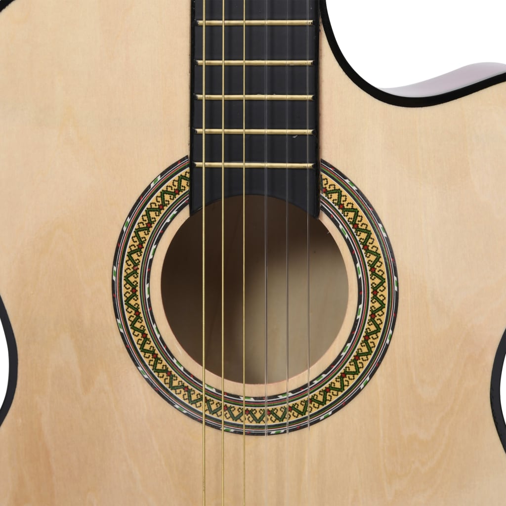 vidaXL Ακουστική Κιθάρα Western με 6 Χορδές/Ισοσταθμιστής Σετ 12 τεμ.