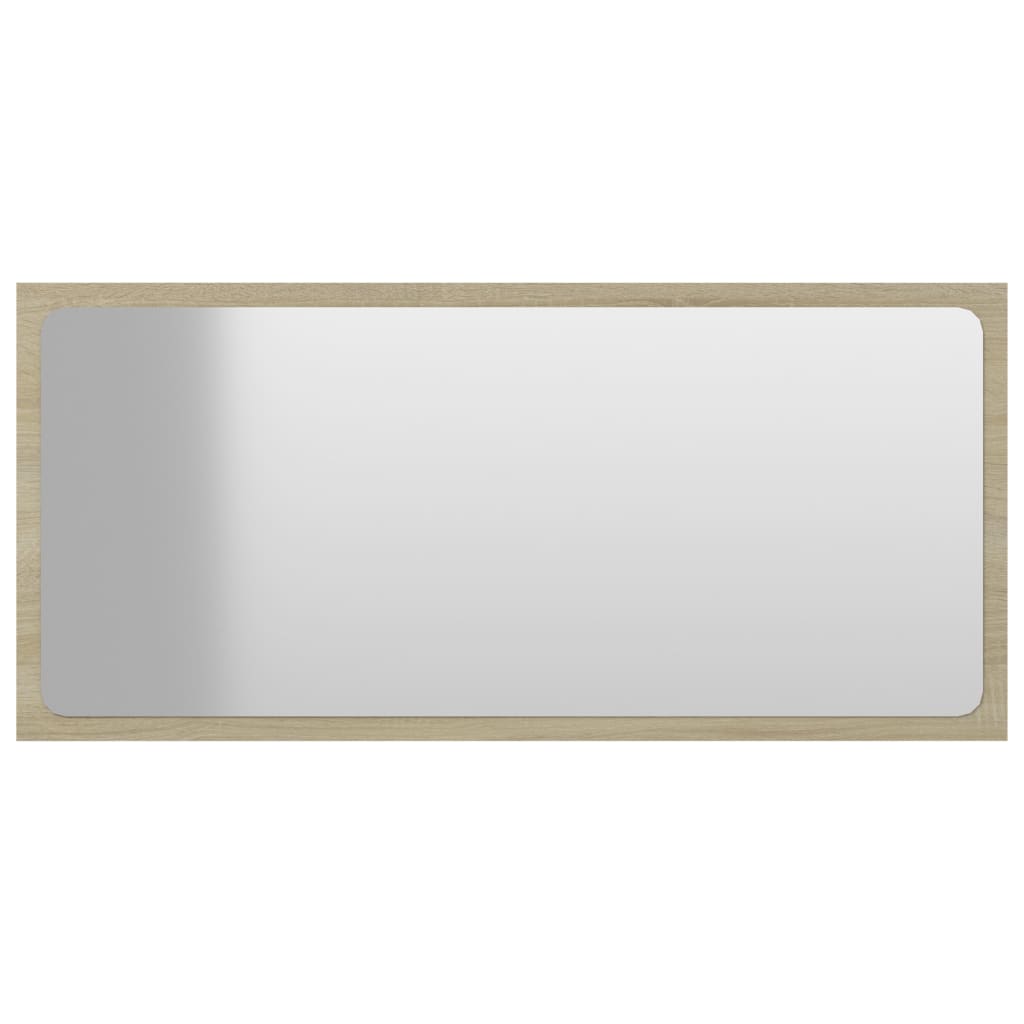 vidaXL Καθρέφτης Μπάνιου Sonoma Δρυς 80 x 1,5 x 37 εκ. Μοριοσανίδα