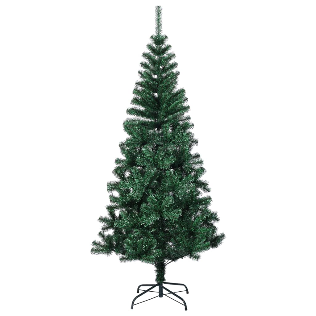 vidaXL Χριστουγεννιάτικο Δέντρο Τεχνητό Ιριδ. Άκρες Πράσινο 180 εκ PVC