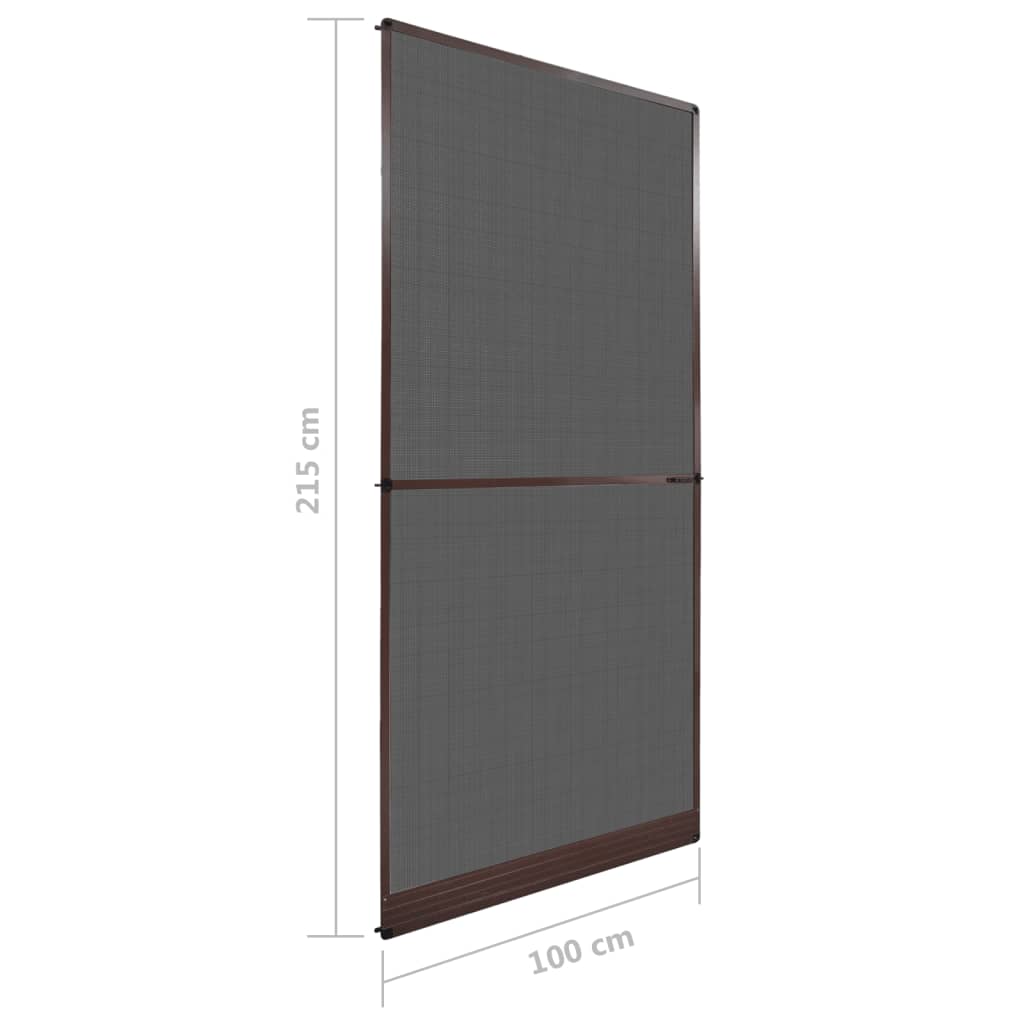 vidaXL Σήτα Πόρτας με Μεντεσέδες Καφέ 100 x 215 εκ.