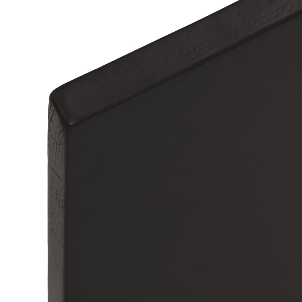vidaXL Επιφ Τραπεζιού Αν Καφέ 60x60x2εκ. Επ Μασίφ Ξύλο Δρυός Live Edge