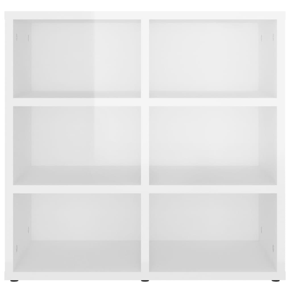 vidaXL Παπουτσοθήκες Γυαλιστερό Λευκό 52,5 x 30 x 50 εκ.