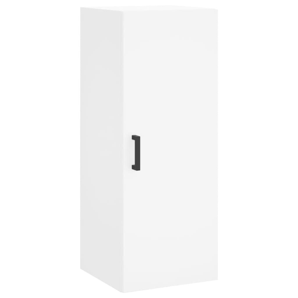 vidaXL Ντουλάπι Λευκός 34,5 x 34 x 180 εκ. από Επεξεργασμένο Ξύλο