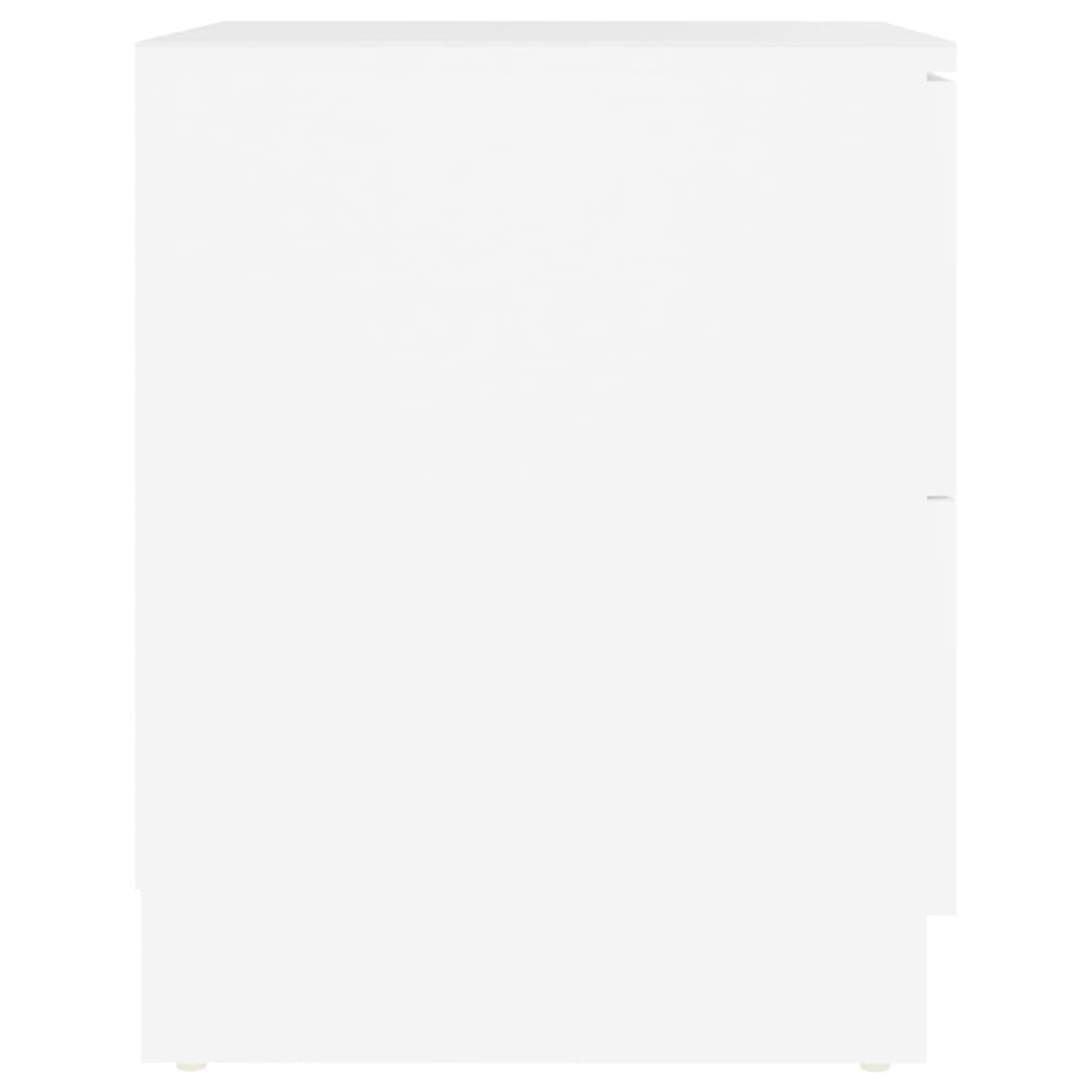vidaXL Κομοδίνο Λευκό 40 x 40 x 50 εκ. από Μοριοσανίδα