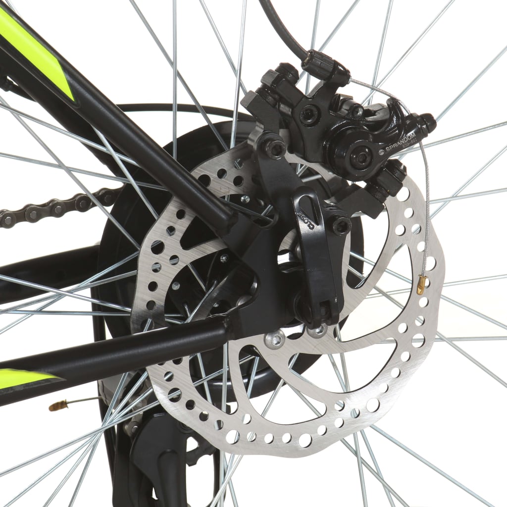 vidaXL Ποδήλατο Mountain 27,5'' Μαύρο με 21 Ταχύτητες 38 εκ.