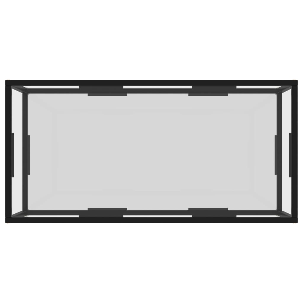 vidaXL Τραπεζάκι Σαλονιού Διαφανές 100 x 50 x 35 εκ. από Ψημένο Γυαλί