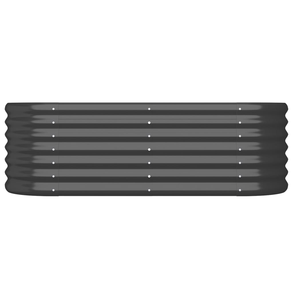 vidaXL Ζαρντινιέρα Ανθρακί 114x40x36 εκ Ατσάλι με Ηλεκτρ. Βαφή Πούδρας