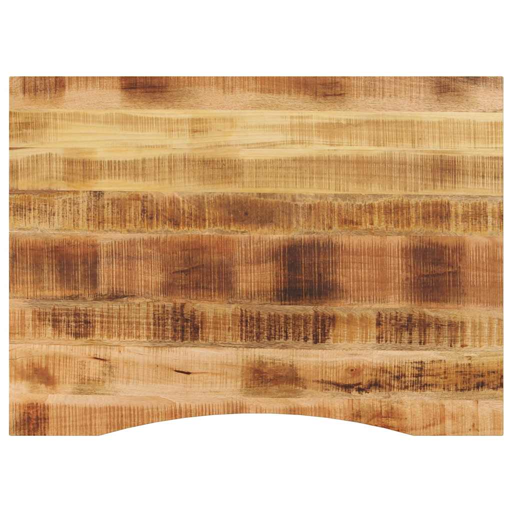 vidaXL Επιφάνεια Γραφείου Καμπύλη 110x80x2,5 εκ Μασίφ Ακατ. Μάνγκο
