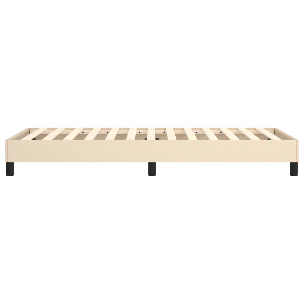 vidaXL Πλαίσιο Κρεβατιού Boxspring Κρεμ 90 x 200 εκ. Υφασμάτινο