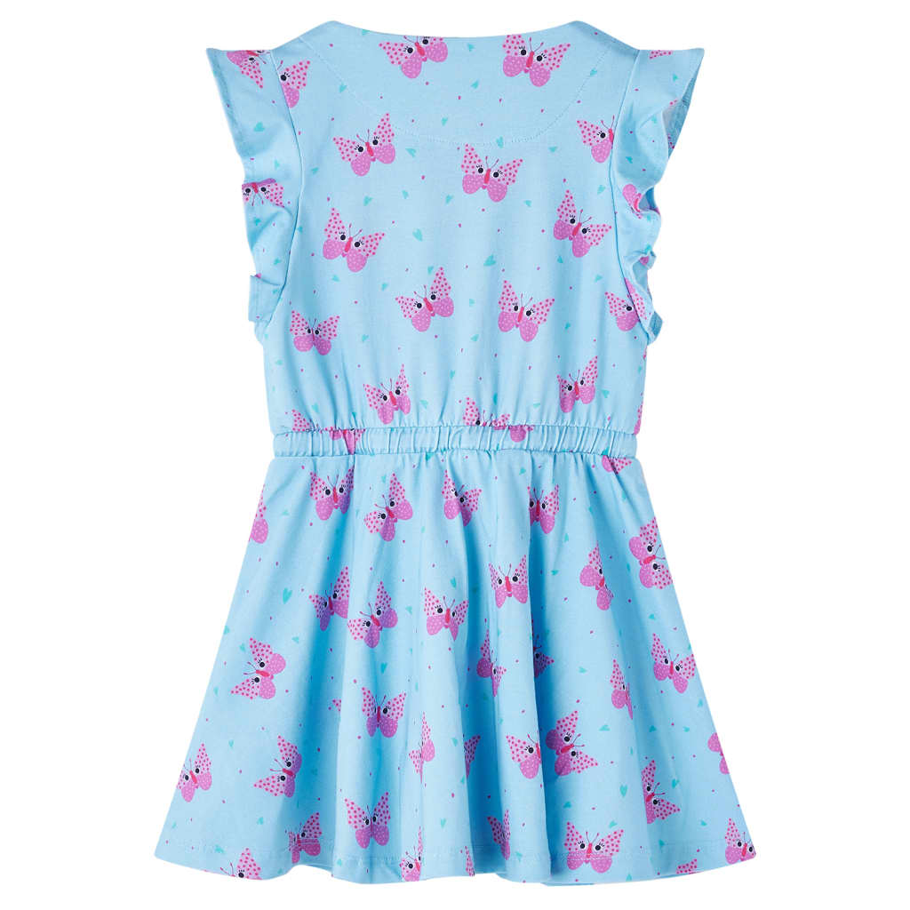 Φόρεμα Παιδικό με Κουμπιά Αμάνικο Μπλε 92