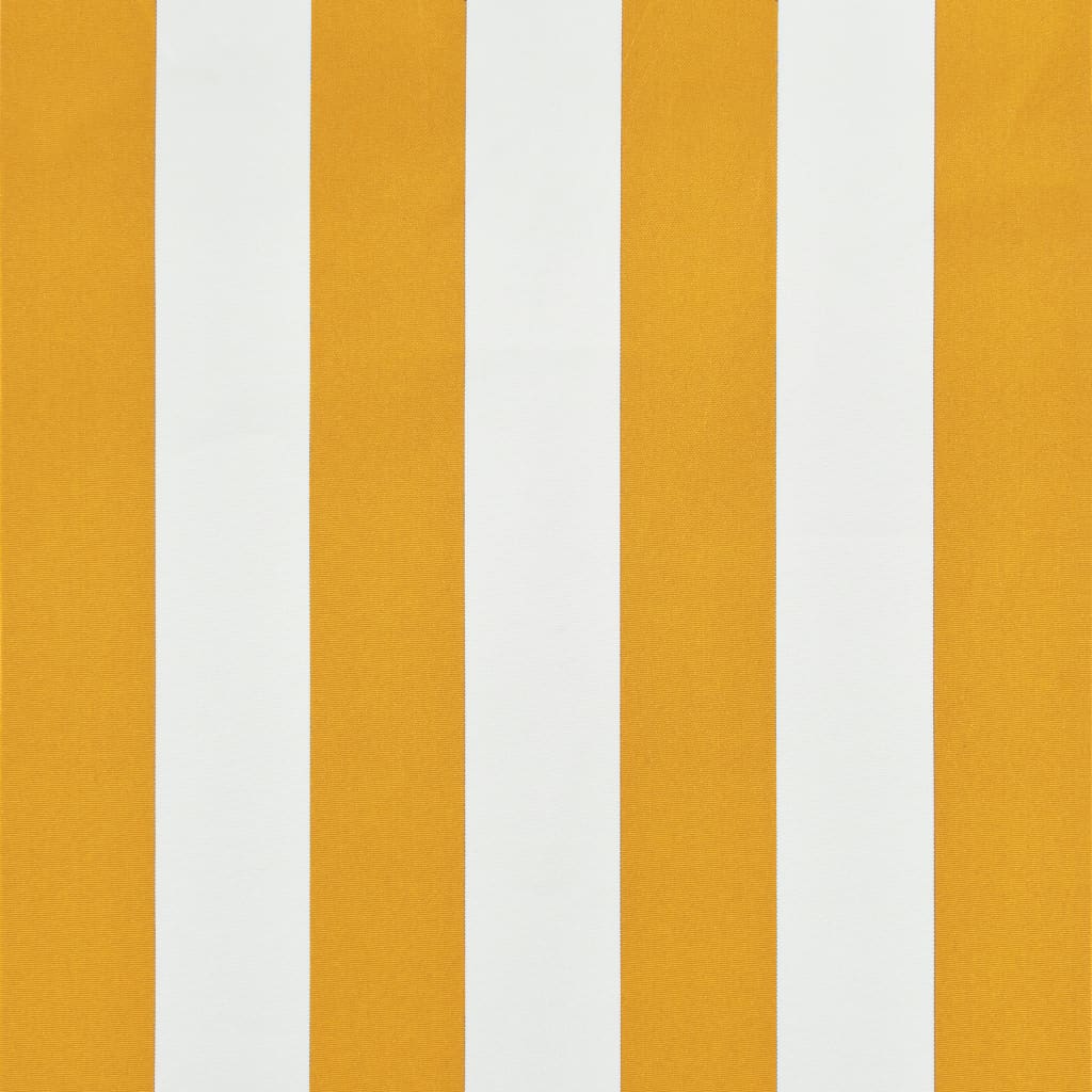 vidaXL Τέντα Συρόμενη Κίτρινο / Λευκό 350 x 150 εκ.