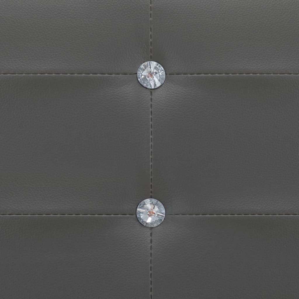 vidaXL Πλαίσιο Κρεβατιού Γκρι 120 x 200 εκ. από Συνθετικό Δέρμα