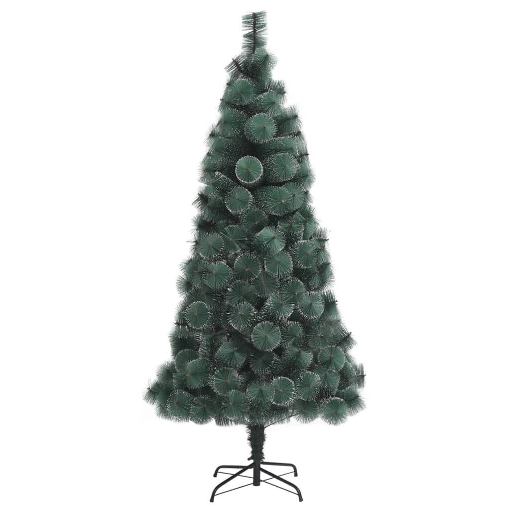 vidaXL Χριστουγεννιάτικο Δέντρο Τεχν. LED/Μπάλες Πράσινο 120 εκ PVC/PE