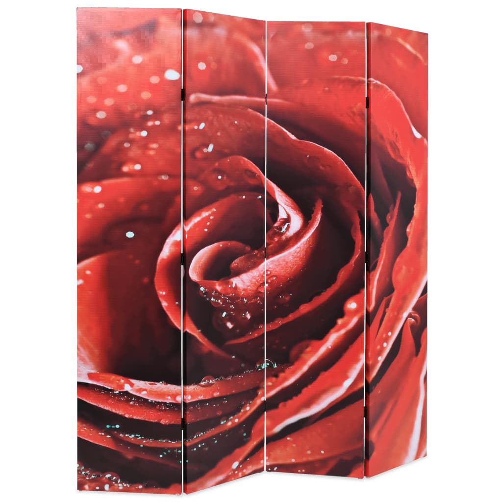 vidaXL Διαχωριστικό Δωματίου Τριαντάφυλλο Κόκκινο 160 x 170 εκ.