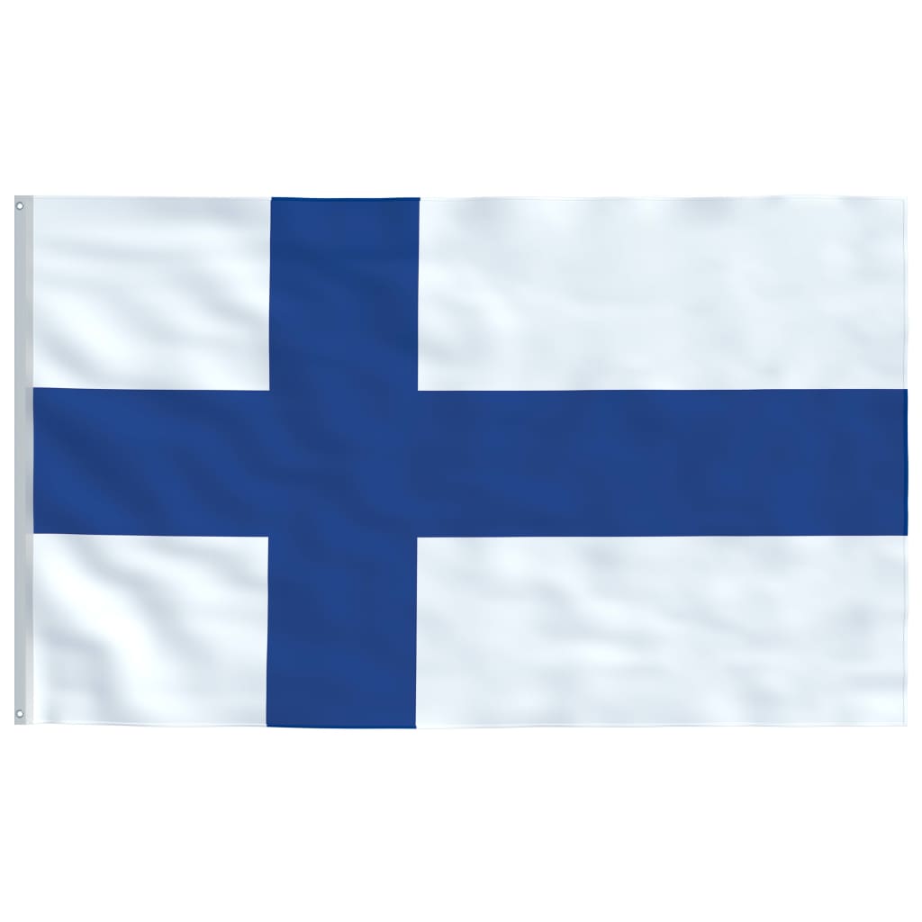 vidaXL Σημαία Φινλανδίας 6,2 μ. με Ιστό Αλουμινίου
