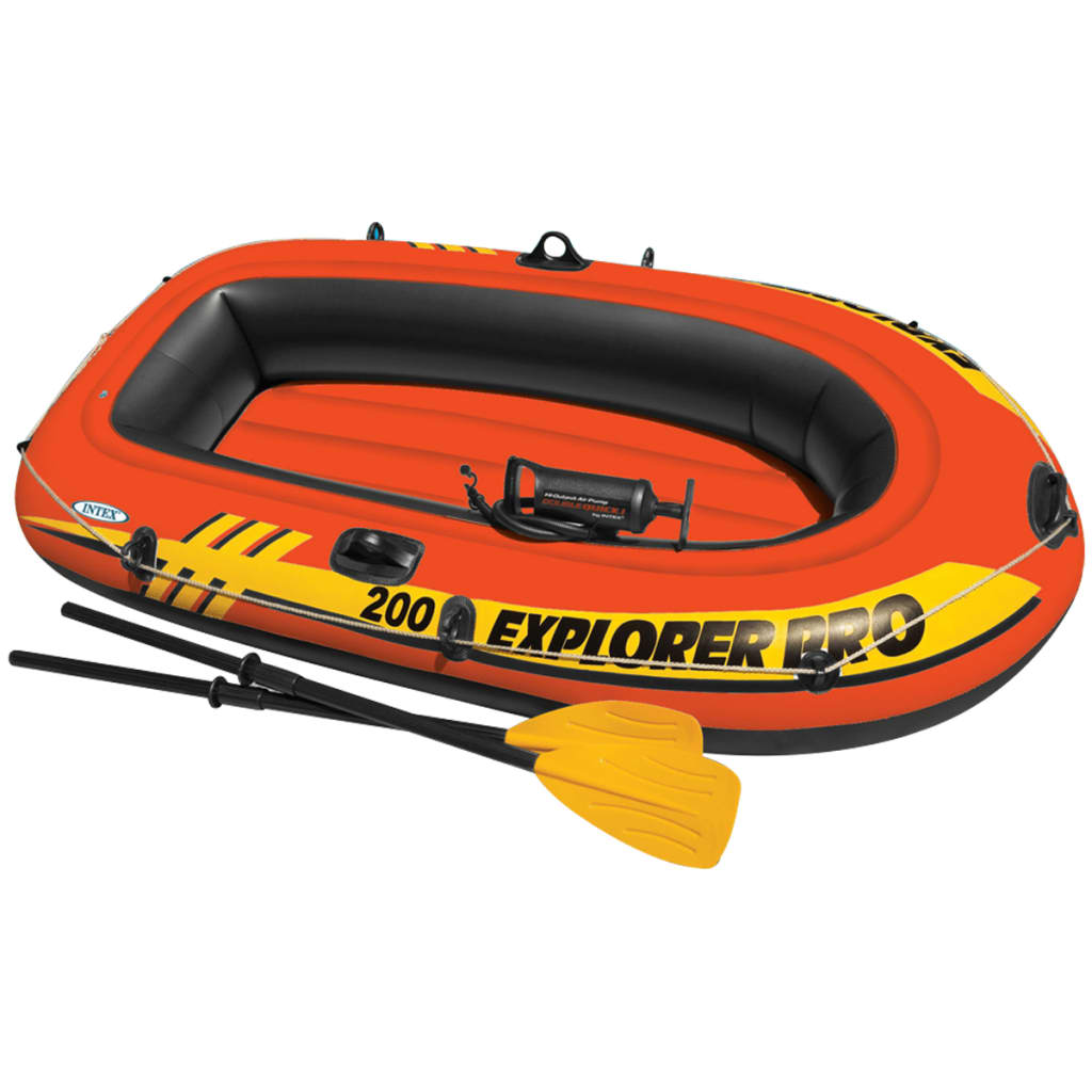 Intex Σετ Φουσκωτής Βάρκας Explorer Pro 200 με Κουπιά & Τρόμπα 58357NP