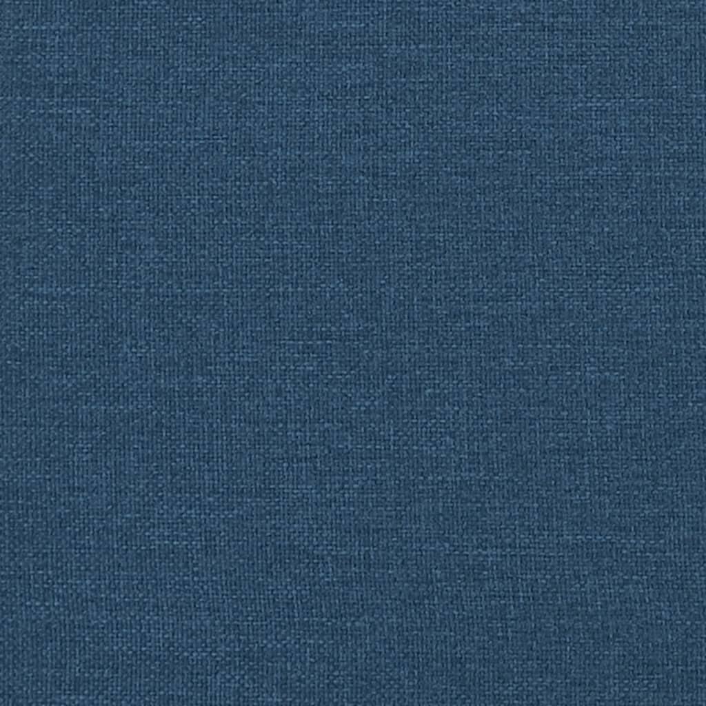 vidaXL Πλαίσιο Κρεβατιού με Κεφαλάρι Μπλε 160x200 εκ. Υφασμάτινο