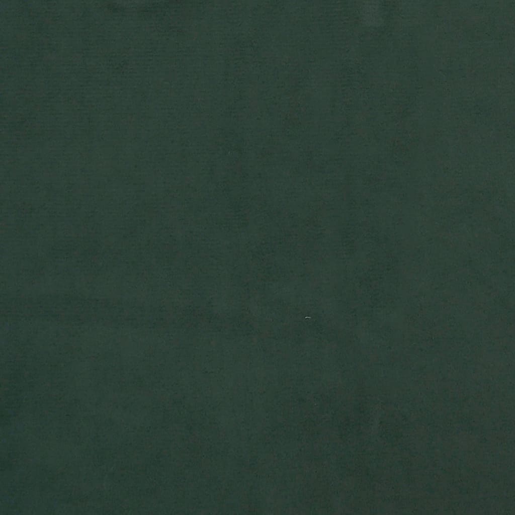 vidaXL Στρώμα με Pocket Springs Σκούρο Πράσινο 120x190x20 εκ Βελούδινο
