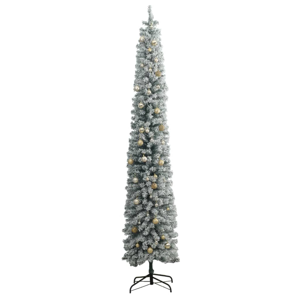 vidaXL Χριστουγεννιάτικο Δέντρο με 300 LED/ Μπάλες/Χιόνι 300 εκ.