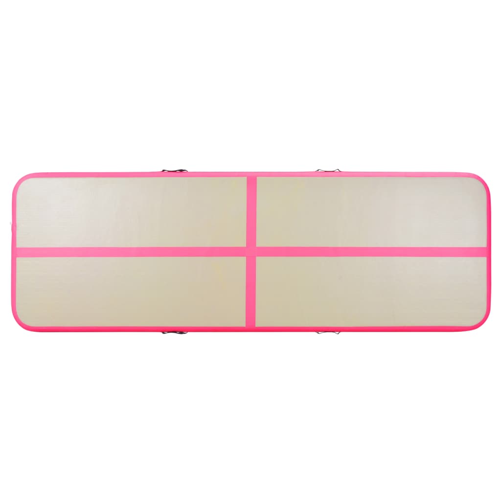 vidaXL Στρώμα Ενόργανης Φουσκωτό Ροζ 800 x 100 x 10 εκ. PVC με Τρόμπα